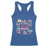 Funny La Mejor Mama Racerback Tank Top Spanish Latina Mother's Day