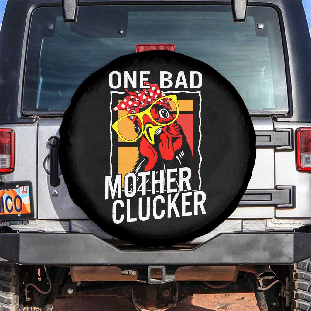 Funny One Bad Mother Clucker Spare Tire Cover Chicken Hen Mother's Day
