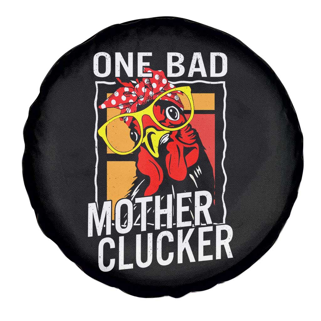 Funny One Bad Mother Clucker Spare Tire Cover Chicken Hen Mother's Day
