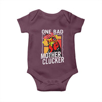 Funny One Bad Mother Clucker Baby Onesie Chicken Hen Mother's Day