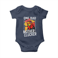 Funny One Bad Mother Clucker Baby Onesie Chicken Hen Mother's Day