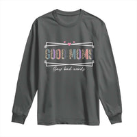 Funny Good Moms Say Bad Words Long Sleeve Shirt Mother's Day Leopard Heart