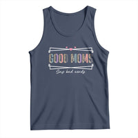 Funny Good Moms Say Bad Words Tank Top Mother's Day Leopard Heart
