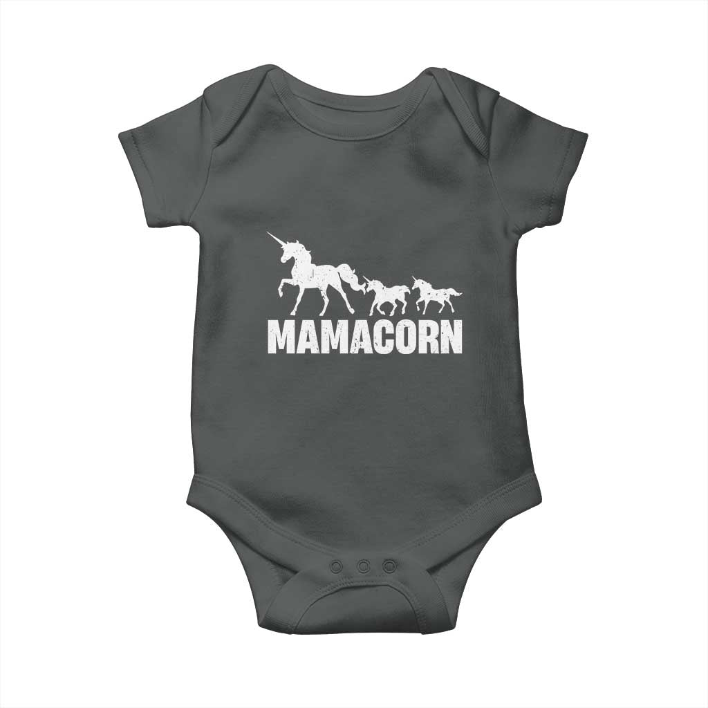 Funny Mama Unicorn Baby Onesie Mamacorn Mother's Day