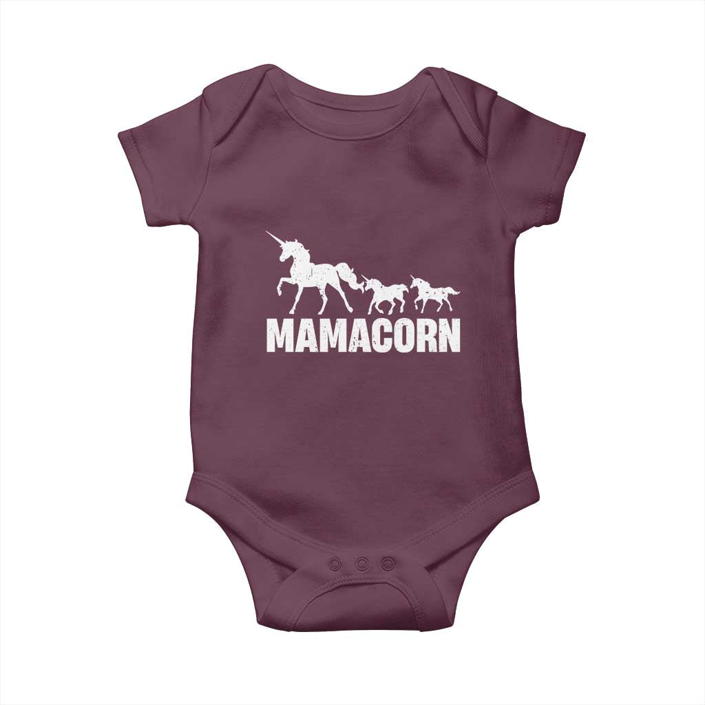 Funny Mama Unicorn Baby Onesie Mamacorn Mother's Day