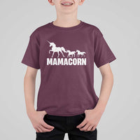 Funny Mama Unicorn T Shirt For Kid Mamacorn Mother's Day