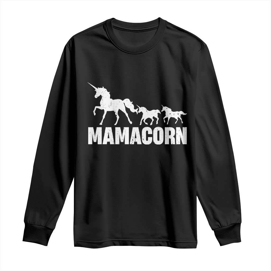 Funny Mama Unicorn Long Sleeve Shirt Mamacorn Mother's Day