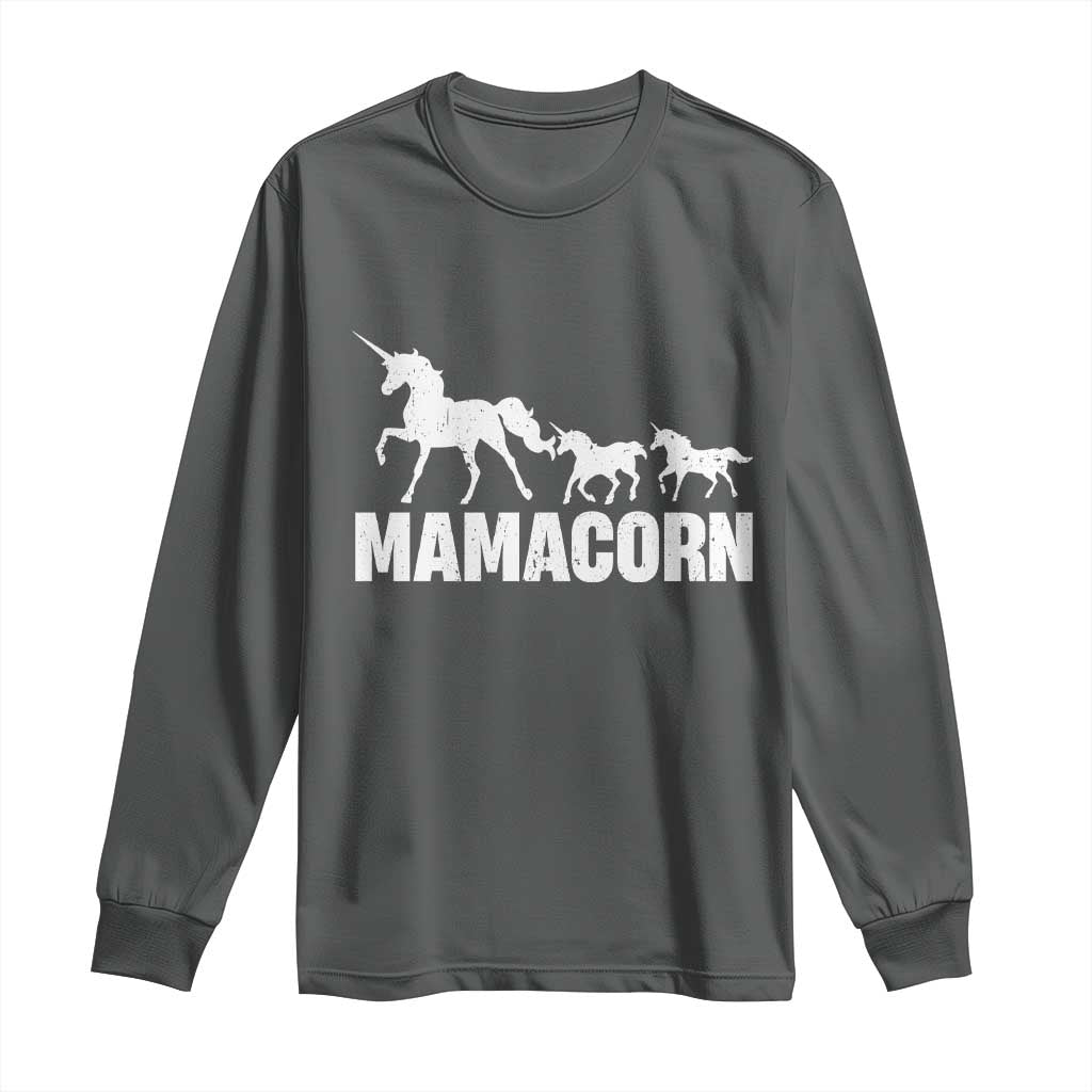 Funny Mama Unicorn Long Sleeve Shirt Mamacorn Mother's Day