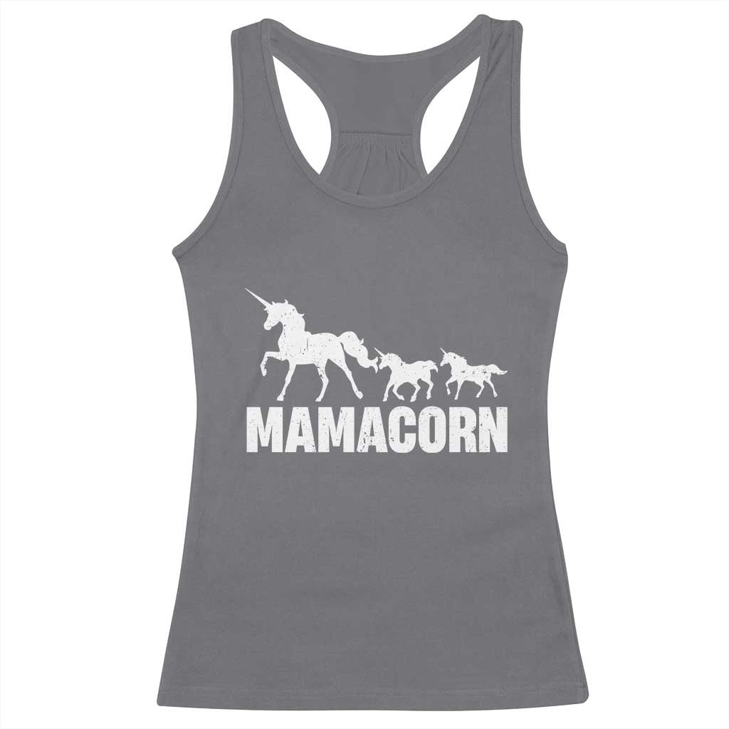 Funny Mama Unicorn Racerback Tank Top Mamacorn Mother's Day