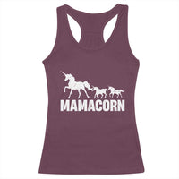Funny Mama Unicorn Racerback Tank Top Mamacorn Mother's Day