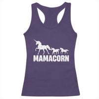 Funny Mama Unicorn Racerback Tank Top Mamacorn Mother's Day