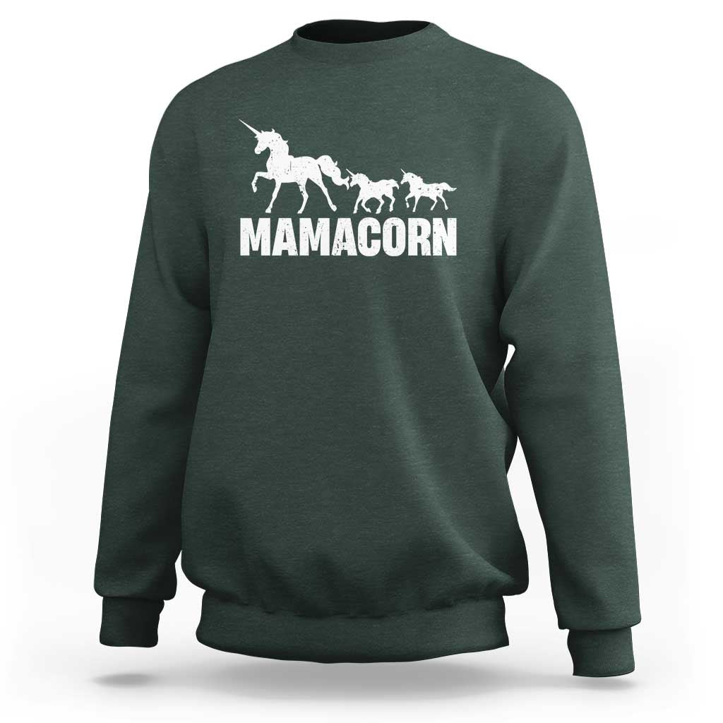Funny Mama Unicorn Sweatshirt Mamacorn Mother's Day