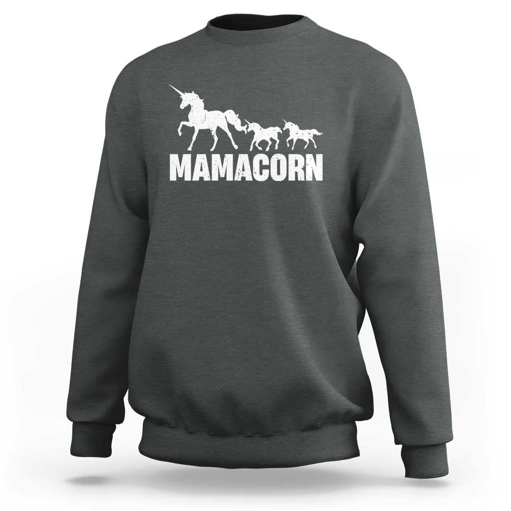 Funny Mama Unicorn Sweatshirt Mamacorn Mother's Day