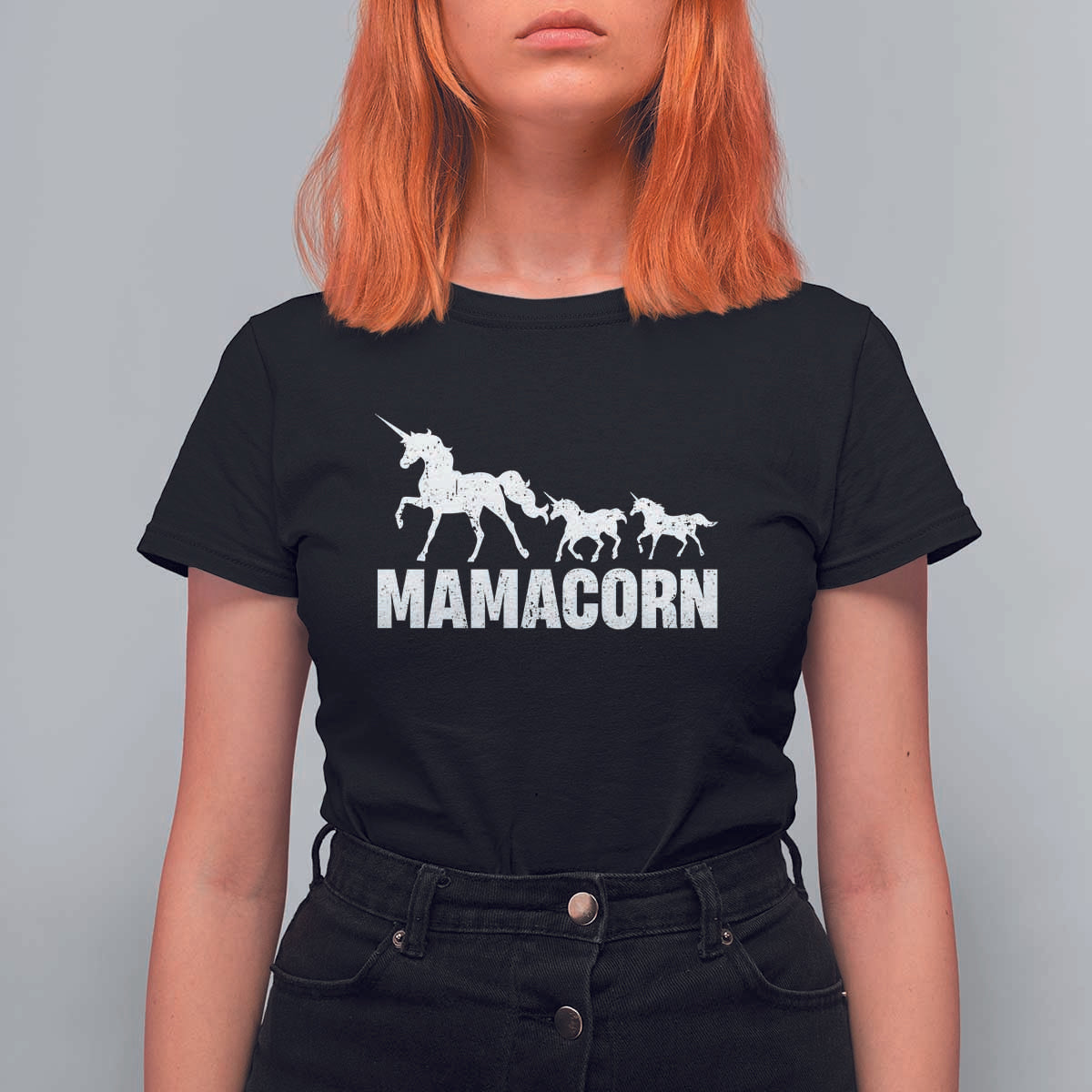 Funny Mama Unicorn T Shirt For Women Mamacorn Mother's Day