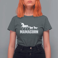 Funny Mama Unicorn T Shirt For Women Mamacorn Mother's Day