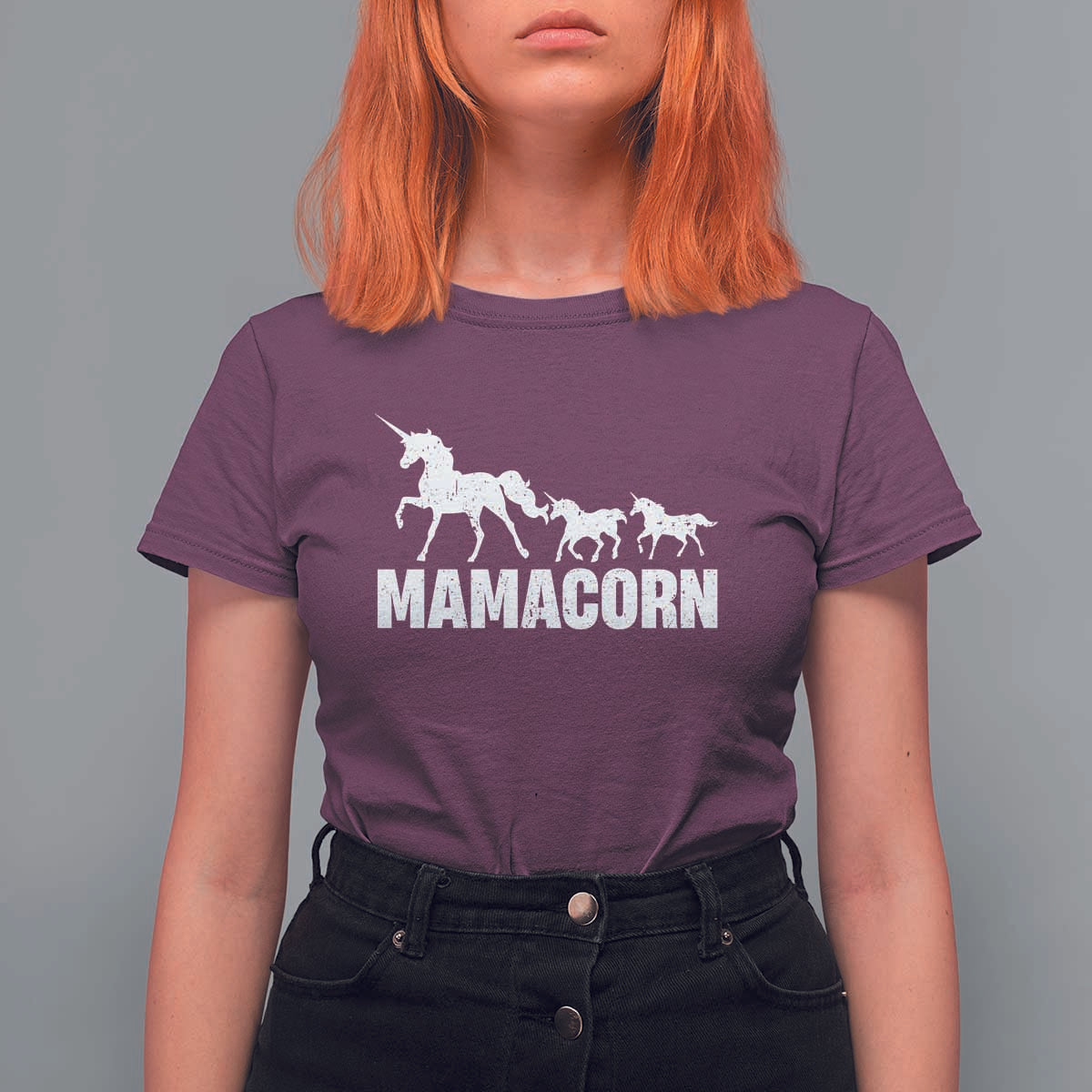 Funny Mama Unicorn T Shirt For Women Mamacorn Mother's Day