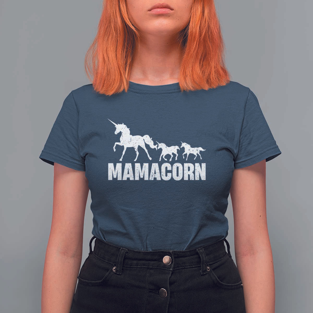 Funny Mama Unicorn T Shirt For Women Mamacorn Mother's Day