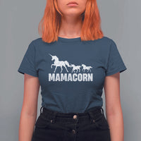 Funny Mama Unicorn T Shirt For Women Mamacorn Mother's Day