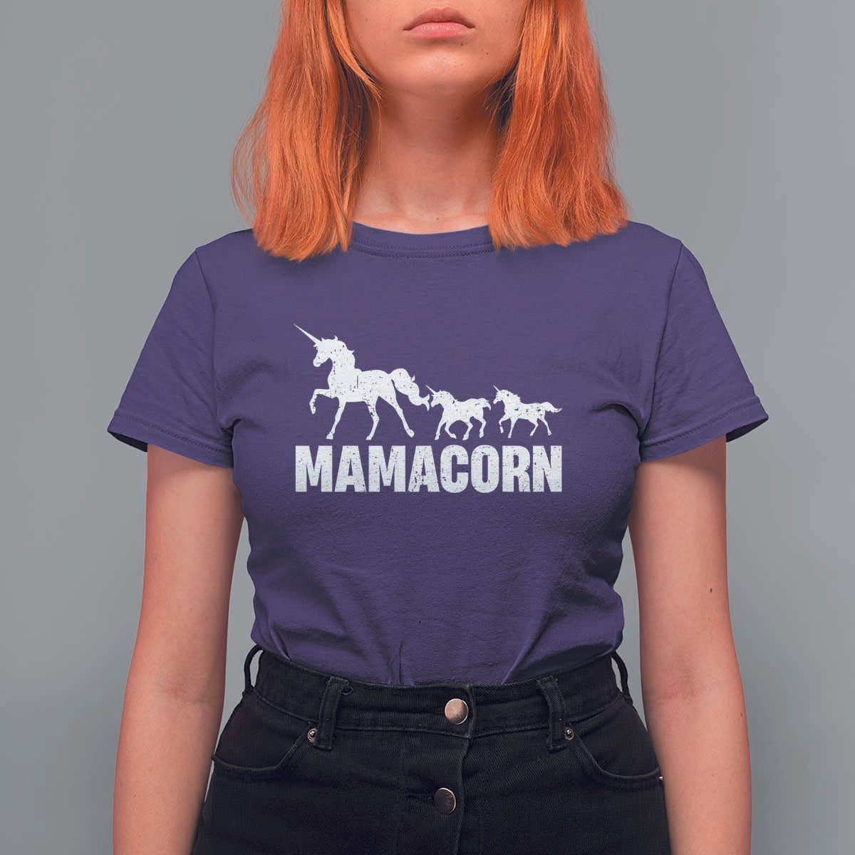 Funny Mama Unicorn T Shirt For Women Mamacorn Mother's Day