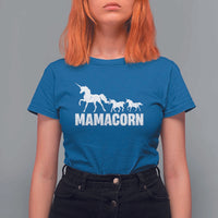 Funny Mama Unicorn T Shirt For Women Mamacorn Mother's Day