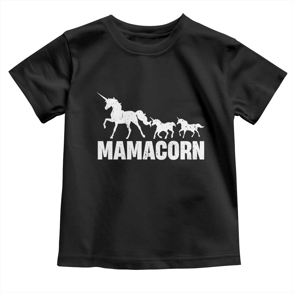 Funny Mama Unicorn Toddler T Shirt Mamacorn Mother's Day