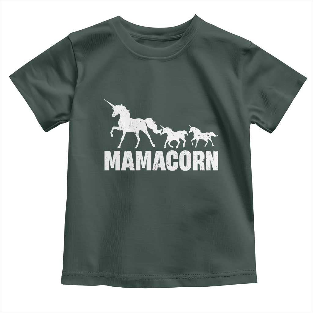 Funny Mama Unicorn Toddler T Shirt Mamacorn Mother's Day
