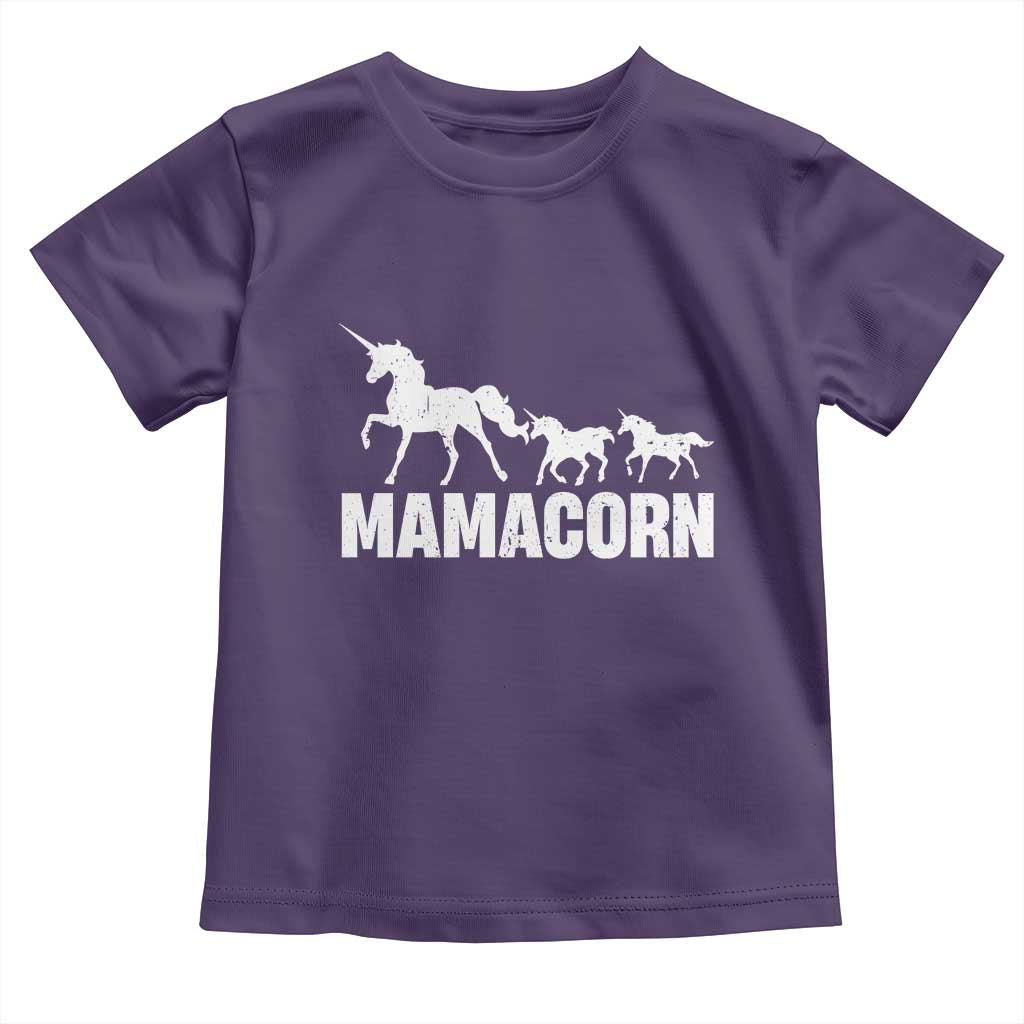 Funny Mama Unicorn Toddler T Shirt Mamacorn Mother's Day