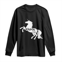 Funny Mama Unicorn Long Sleeve Shirt Mamacorn Mommy Mother's Day