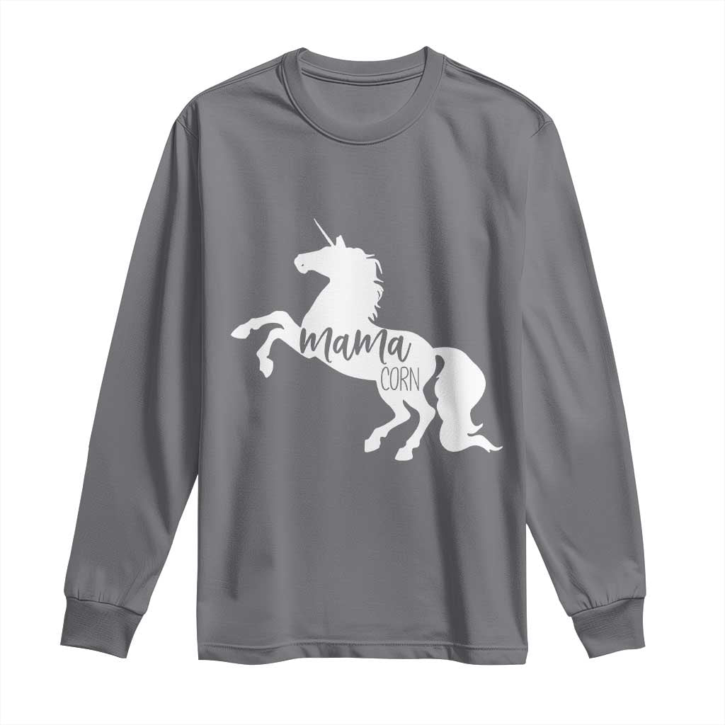 Funny Mama Unicorn Long Sleeve Shirt Mamacorn Mommy Mother's Day