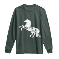 Funny Mama Unicorn Long Sleeve Shirt Mamacorn Mommy Mother's Day