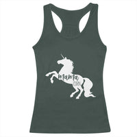 Funny Mama Unicorn Racerback Tank Top Mamacorn Mommy Mother's Day