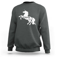 Funny Mama Unicorn Sweatshirt Mamacorn Mommy Mother's Day