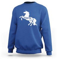Funny Mama Unicorn Sweatshirt Mamacorn Mommy Mother's Day