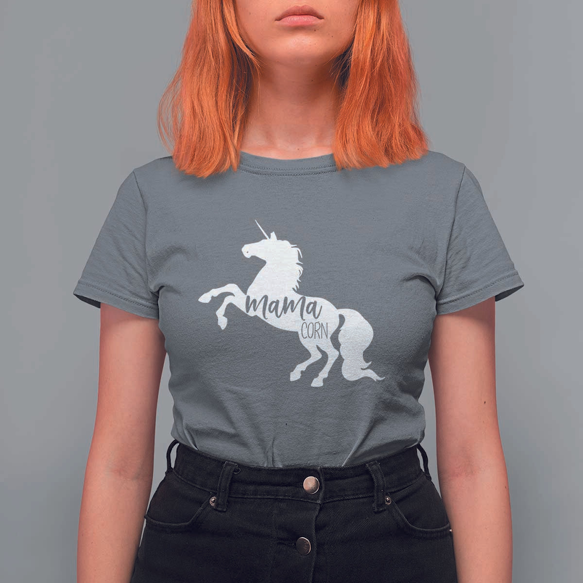 Funny Mama Unicorn T Shirt For Women Mamacorn Mommy Mother's Day