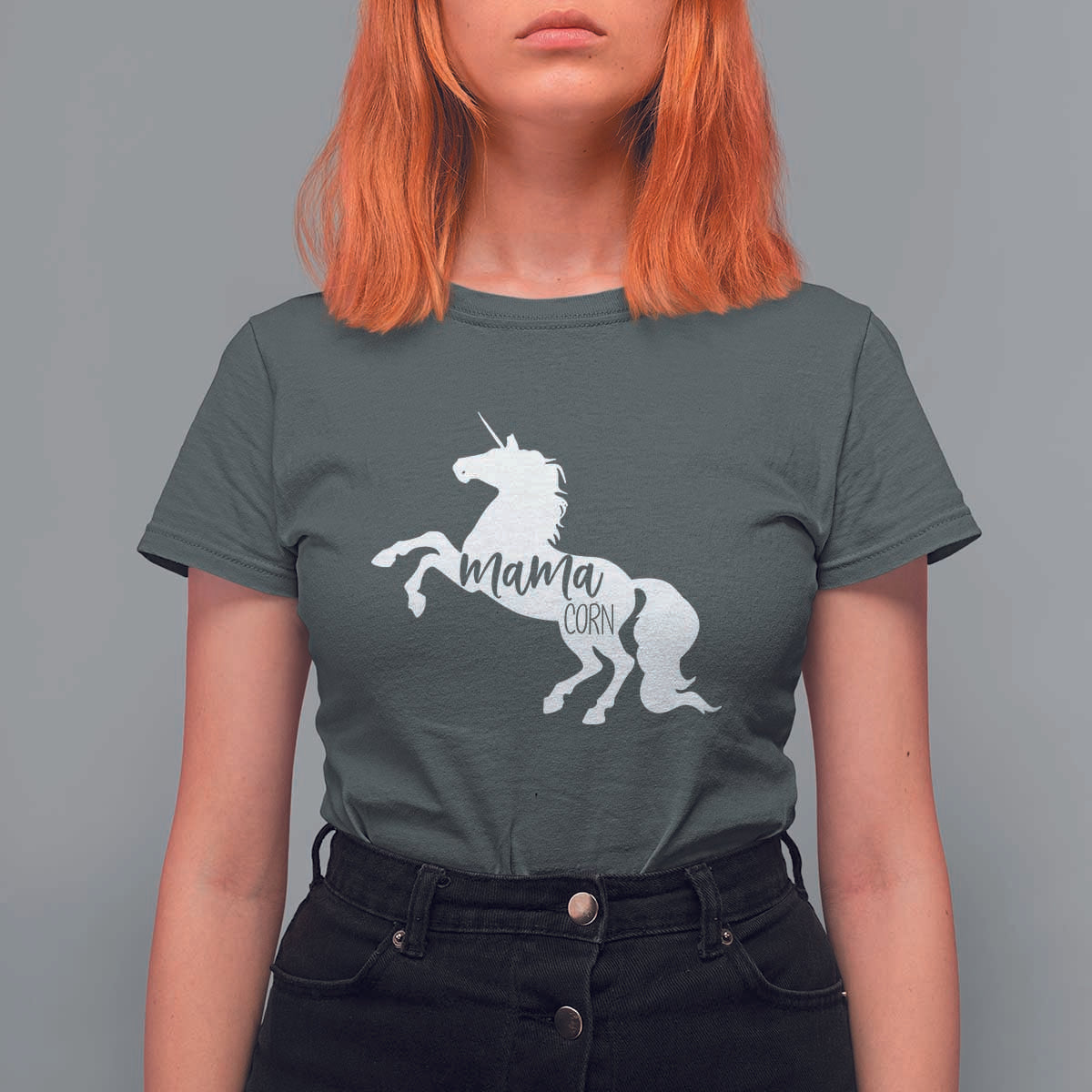 Funny Mama Unicorn T Shirt For Women Mamacorn Mommy Mother's Day