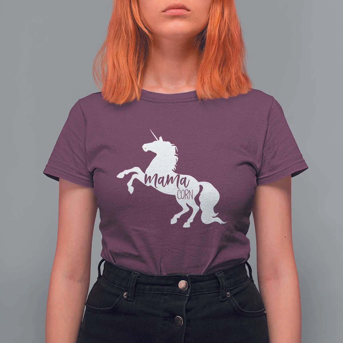 Funny Mama Unicorn T Shirt For Women Mamacorn Mommy Mother's Day