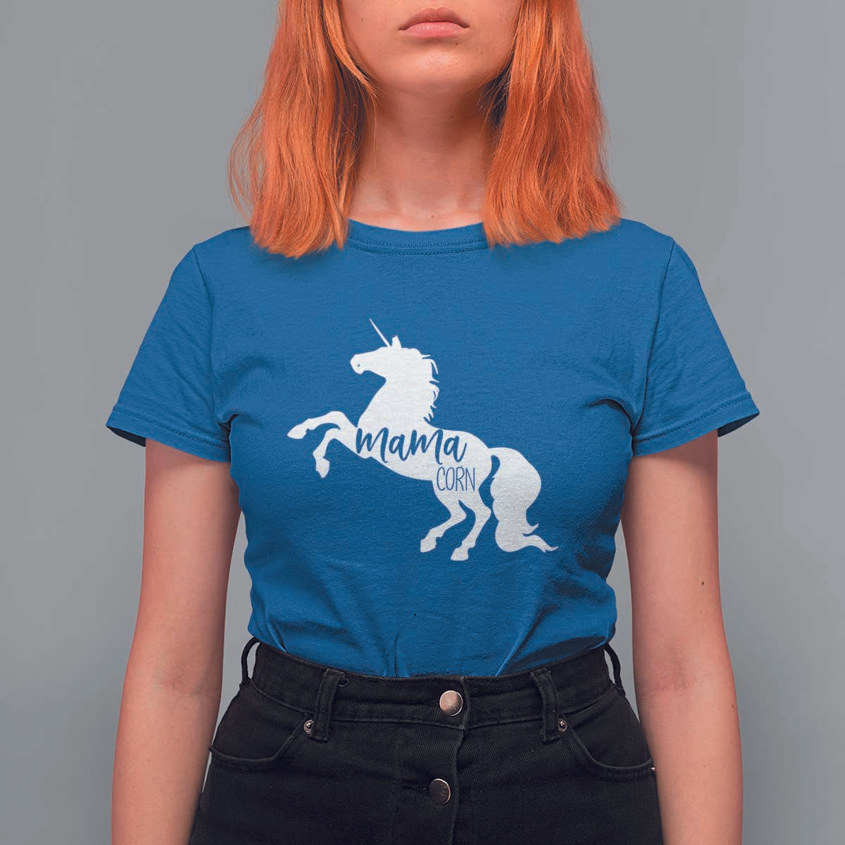 Funny Mama Unicorn T Shirt For Women Mamacorn Mommy Mother's Day
