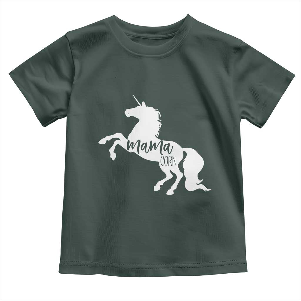 Funny Mama Unicorn Toddler T Shirt Mamacorn Mommy Mother's Day