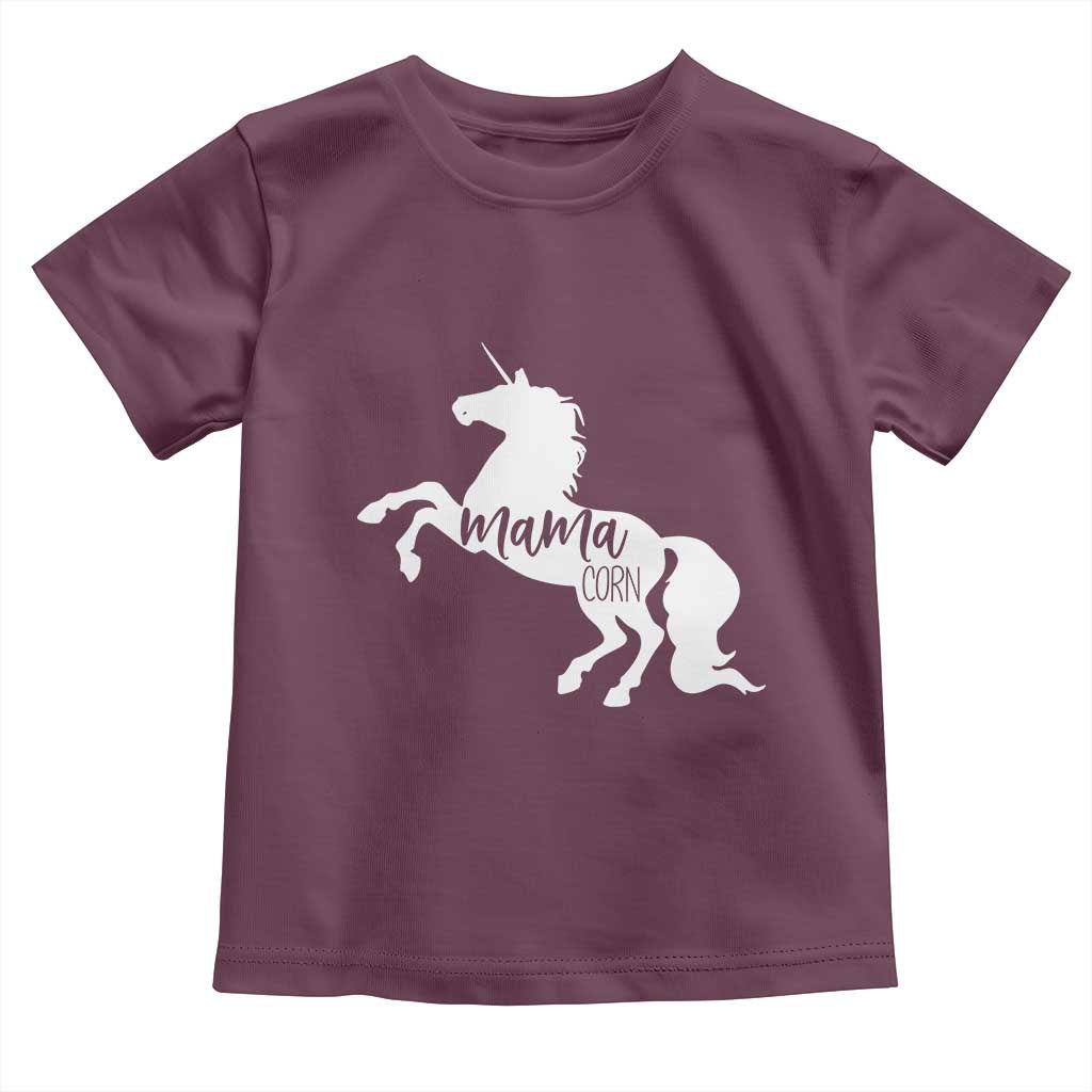 Funny Mama Unicorn Toddler T Shirt Mamacorn Mommy Mother's Day