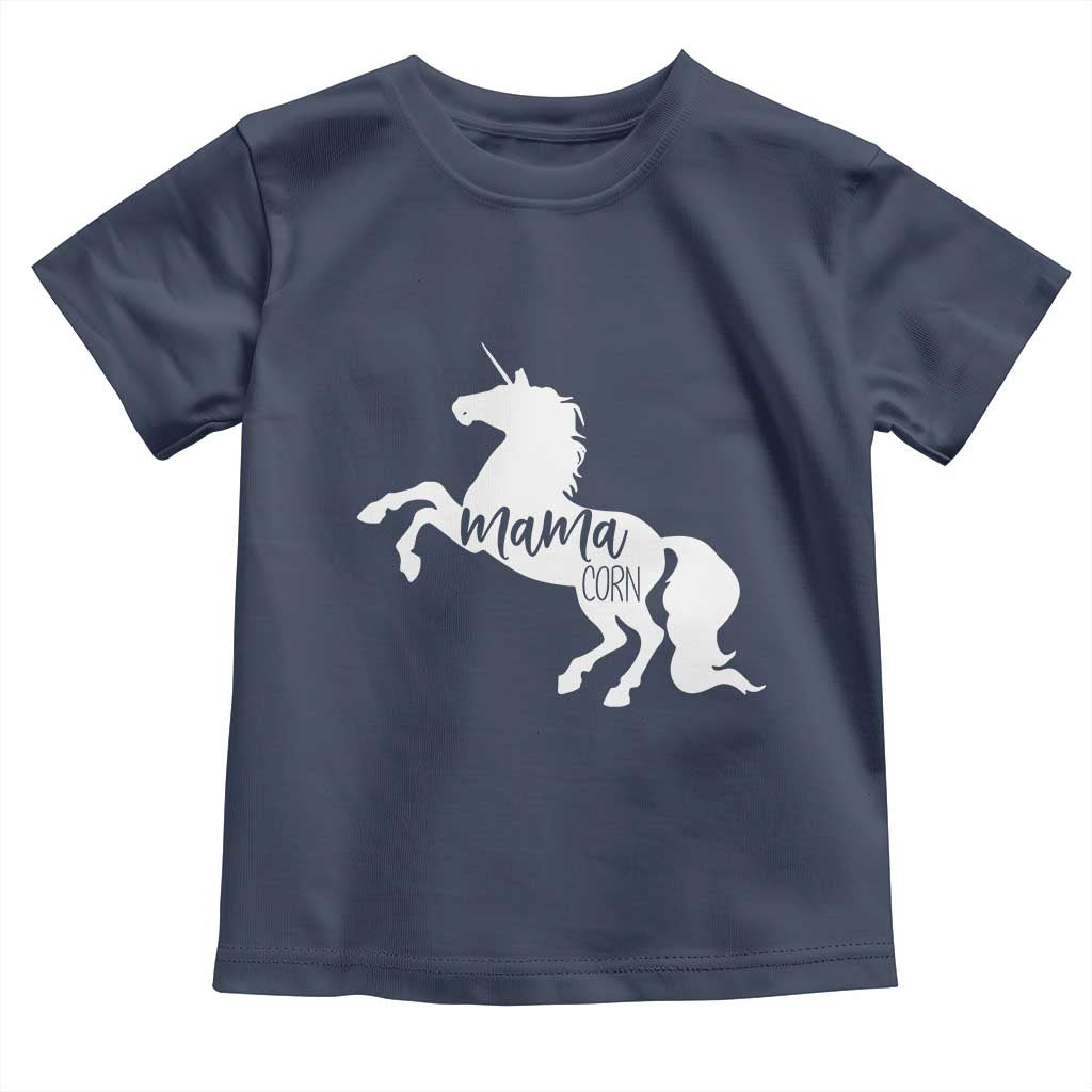 Funny Mama Unicorn Toddler T Shirt Mamacorn Mommy Mother's Day