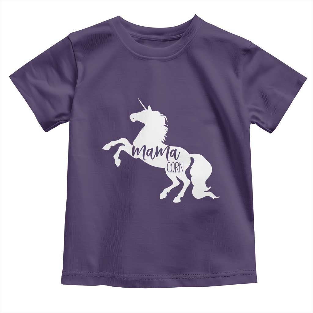 Funny Mama Unicorn Toddler T Shirt Mamacorn Mommy Mother's Day