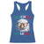 Funny Relax Gringo I'm Legal Racerback Tank Top Cinco De Mayo Mexican Immigrant Bald Eagle