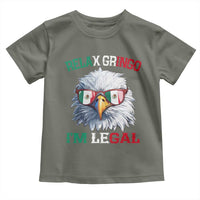 Funny Relax Gringo I'm Legal Toddler T Shirt Cinco De Mayo Mexican Immigrant Bald Eagle