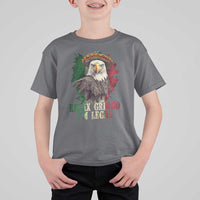 Funny Relax Gringo I'm Legal T Shirt For Kid Cinco De Mayo Mexican Immigrant Eagle