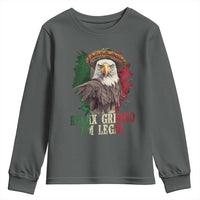Funny Relax Gringo I'm Legal Youth Sweatshirt Cinco De Mayo Mexican Immigrant Eagle