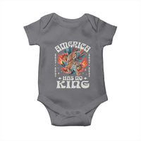 Funny America Has No King 8647 Baby Onesie Vintage Boho Orange Tiger