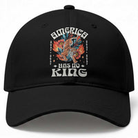 Funny America Has No King 8647 Baseball Cap Vintage Boho Orange Tiger
