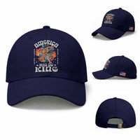 Funny America Has No King 8647 Baseball Cap Vintage Boho Orange Tiger