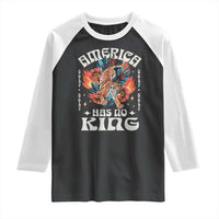 Funny America Has No King 8647 Raglan Shirt Vintage Boho Orange Tiger