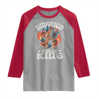 Funny America Has No King 8647 Raglan Shirt Vintage Boho Orange Tiger